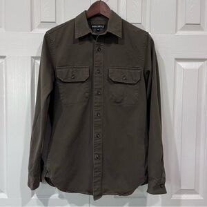 J Crew Mercantile Olive Green Long Sleeve Shirt Jacket Size XS